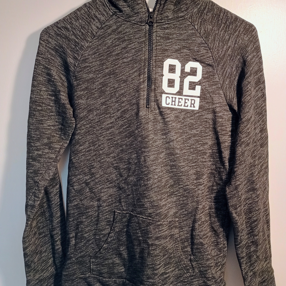 Gray Half-Zip Girls Sweater